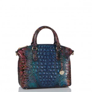 Blue Women's Brahmin Duxbury Satchel Bags | 4803XQAYT