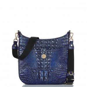 Blue Women's Brahmin Leia Crossbody Bags | 1509CRVJM