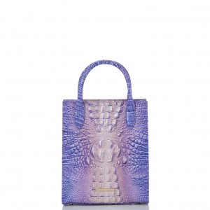 Blue Women's Brahmin Moira Tote Bags | 0274FTJYU