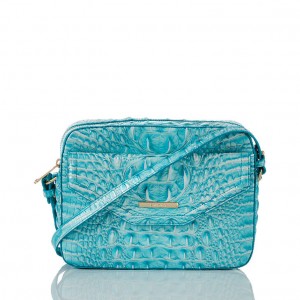 Blue Women's Brahmin Shea Crossbody Bags | 4785NEOPC