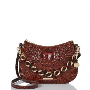 Brown Women's Brahmin Mod Shayna Crossbody Bags | 6102VJHAY