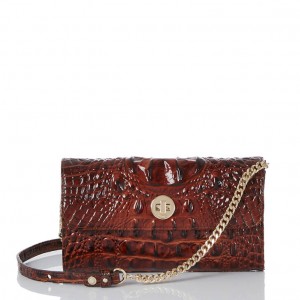 Brown Women's Brahmin Polina Crossbody Bags | 0635XMSTR