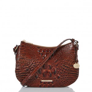 Brown Women's Brahmin Shayna Crossbody Bags | 0642OCPGT