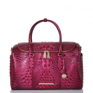 Burgundy Women's Brahmin Talulla Travel Bags | 7861DLWGI