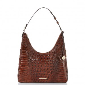 Chocolate Women's Brahmin Tabitha Shoulder Bags | 2403BEJNG