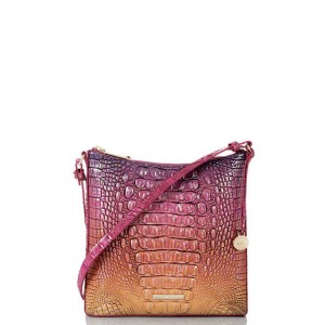 Fuchsia Women's Brahmin Katie Crossbody Bags | 0268QAOZH