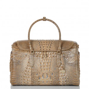 Gold Women's Brahmin Talulla Travel Bags | 8657NCASE