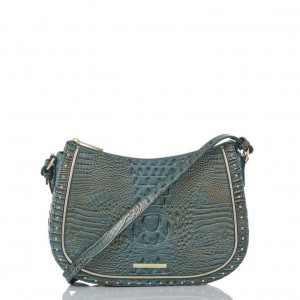 Green Women's Brahmin Shayna Crossbody Bags | 9748OLVKE