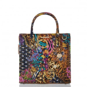 Multicolor Women's Brahmin Caroline Satchel Bags | 8950ASENM