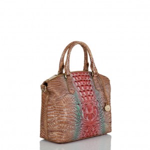 Multicolor Women's Brahmin Duxbury Satchel Bags | 3120YEKFQ