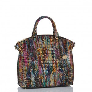 Multicolor Women's Brahmin Large Duxbury Satchel Bags | 9071XAQRE