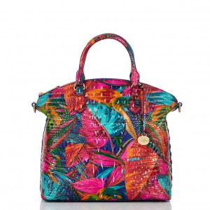 Multicolor Women's Brahmin Large Duxbury Satchel Bags | 6704TQBDN