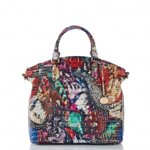 Multicolor Women's Brahmin Large Duxbury Satchel Bags | 1493ODCZR