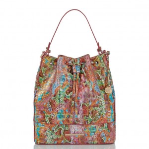 Multicolor Women's Brahmin Marlowe Bucket Bags | 9560DMEOC