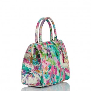 Multicolor Women's Brahmin Small Caroline Satchel Bags | 7503JGWIE