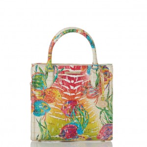 Multicolor Women's Brahmin Small Caroline Satchel Bags | 0548NBYRZ