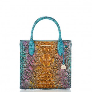 Multicolor Women's Brahmin Small Caroline Satchel Bags | 1803YZODH