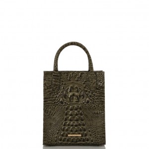 Olive Women's Brahmin Moira Tote Bags | 0486UEZDF