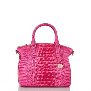 Pink Women's Brahmin Duxbury Satchel Bags | 4596IOWJT