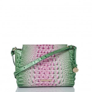 Pink Women's Brahmin Hillary Crossbody Bags | 9547JIWQR