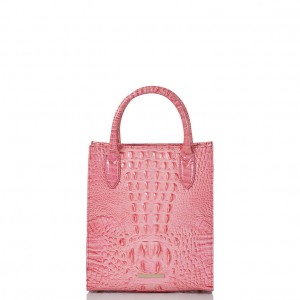 Pink Women's Brahmin Moira Tote Bags | 0246NUJLM