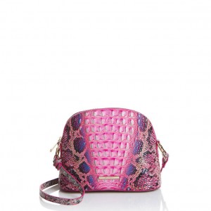 Pink Women's Brahmin Small Georgina Crossbody Bags | 5081CPKFV