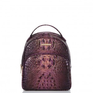 Purple Women's Brahmin Chelcy Backpacks | 0729SOPMW