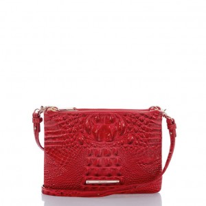 Red Women's Brahmin Perri Crossbody Bags | 7610LJEUM