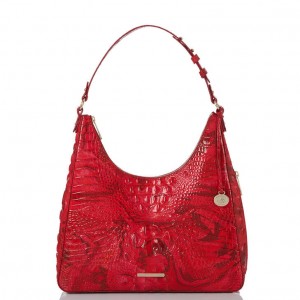 Red Women's Brahmin Tabitha Shoulder Bags | 4972DWGPO