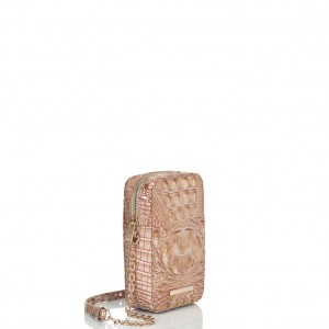 Rose Gold Women's Brahmin Cassia Crossbody Bags | 5364IWUKM