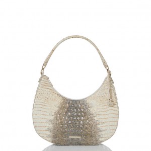 White Women's Brahmin Bekka Shoulder Bags | 4756FDOEB