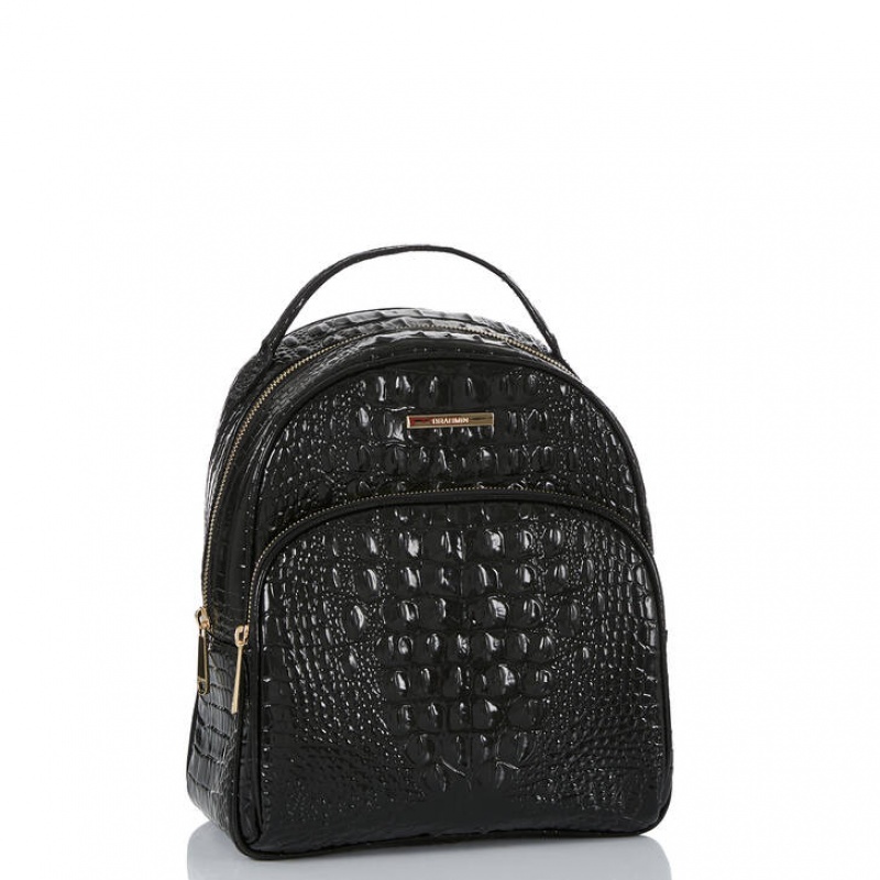 Black Women's Brahmin Chelcy Backpacks | 8106SNURK