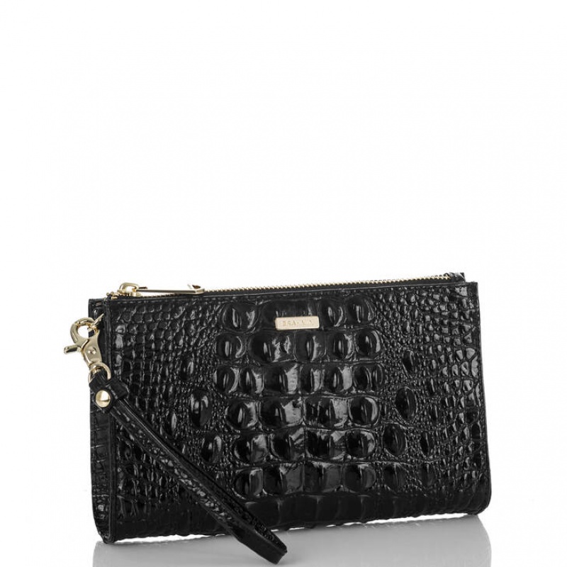 Black Women's Brahmin Daisy Clutch Bags | 2038GPRHW