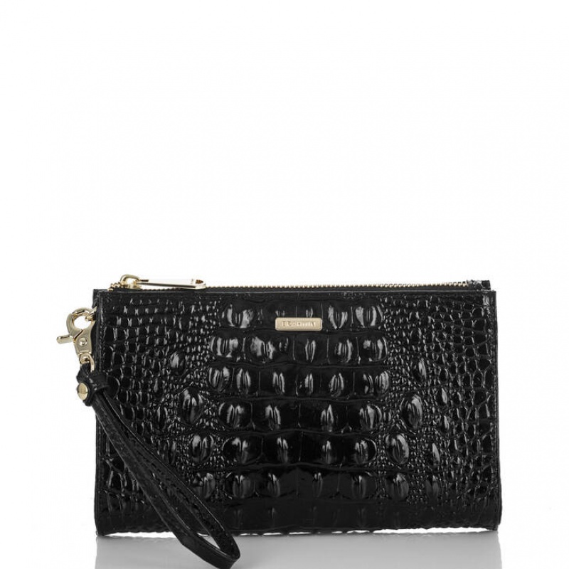 Black Women\'s Brahmin Daisy Clutch Bags | 2038GPRHW