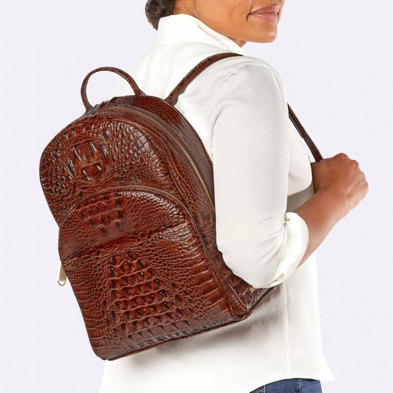 Black Women's Brahmin Dartmouth Backpack Backpacks | 0874AXCET