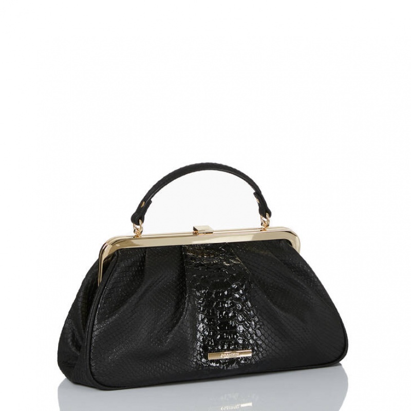 Black Women's Brahmin Emmett Crossbody Bags | 5638XMHDF