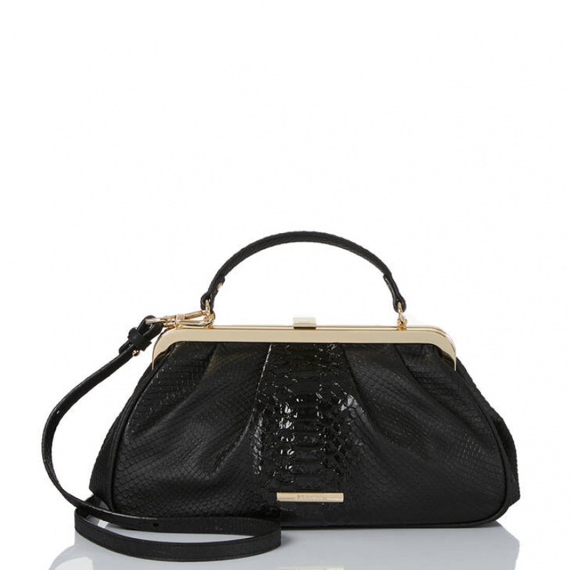 Black Women\'s Brahmin Emmett Crossbody Bags | 5638XMHDF