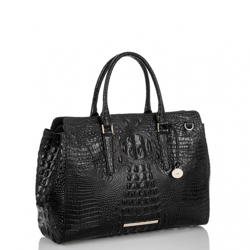 Black Women's Brahmin Finley Carryall Travel Bags | 1609DFPLK