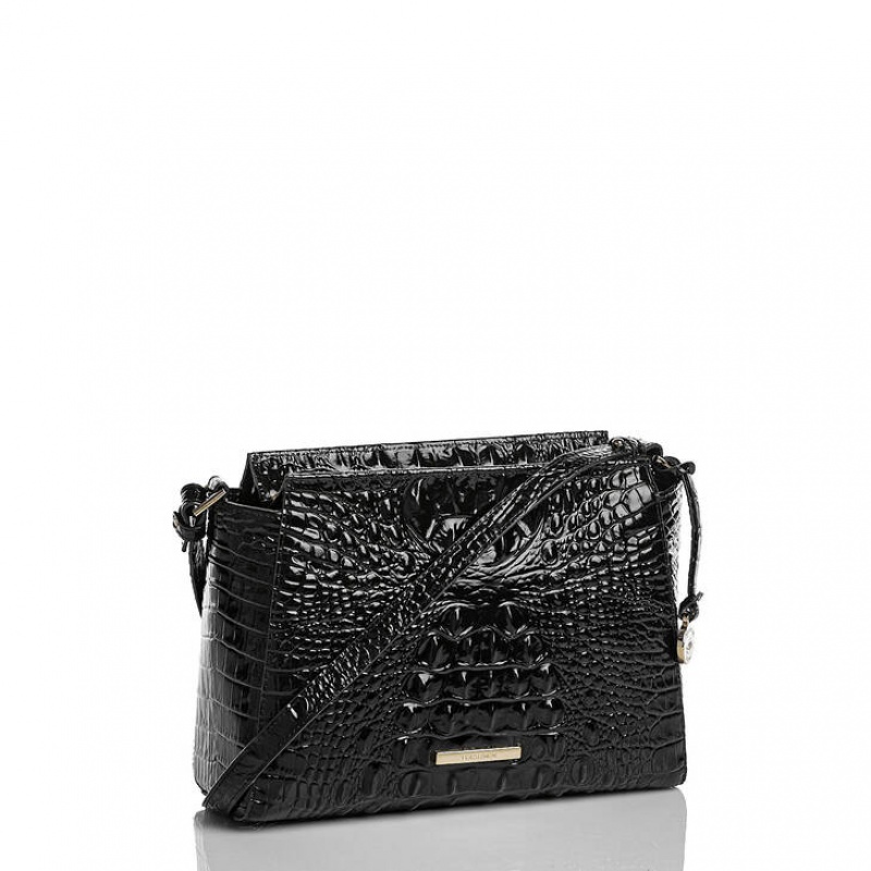 Black Women's Brahmin Hillary Crossbody Bags | 0673XHBJY