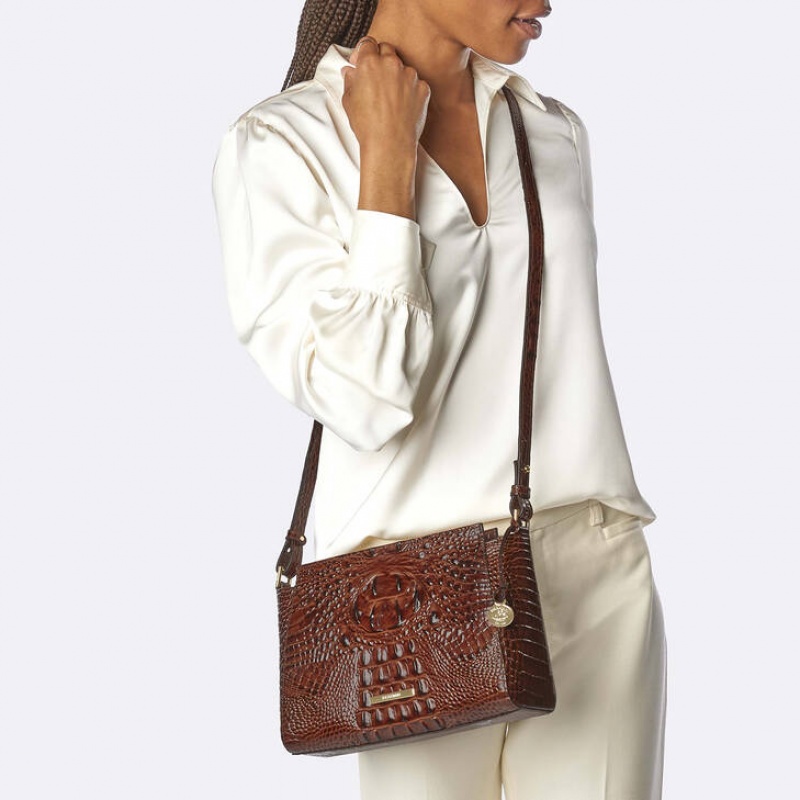 Black Women's Brahmin Hillary Crossbody Bags | 0673XHBJY