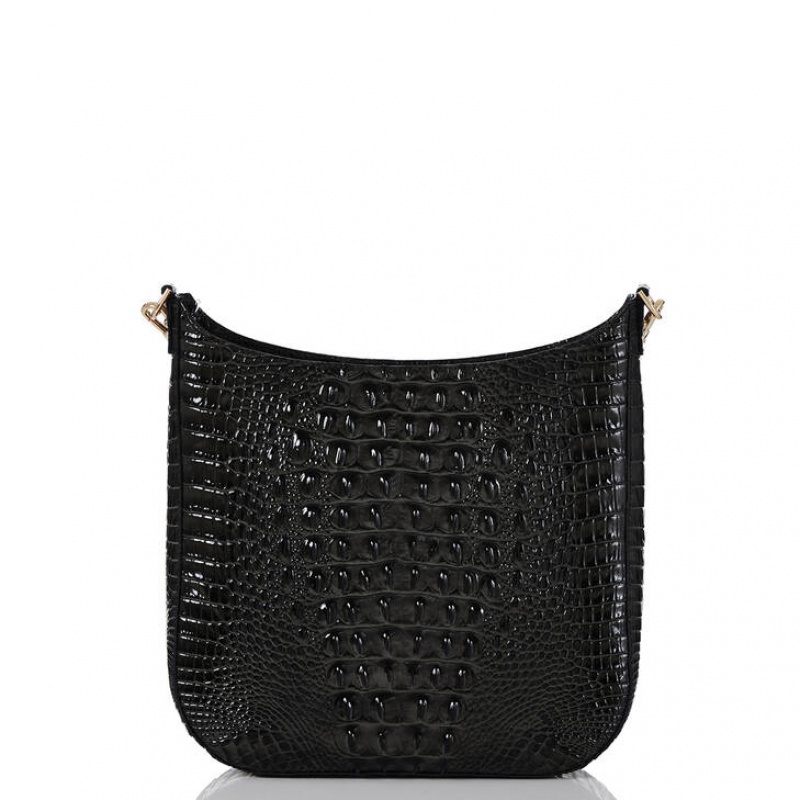 Black Women's Brahmin Leia Crossbody Bags | 8564CBEPJ