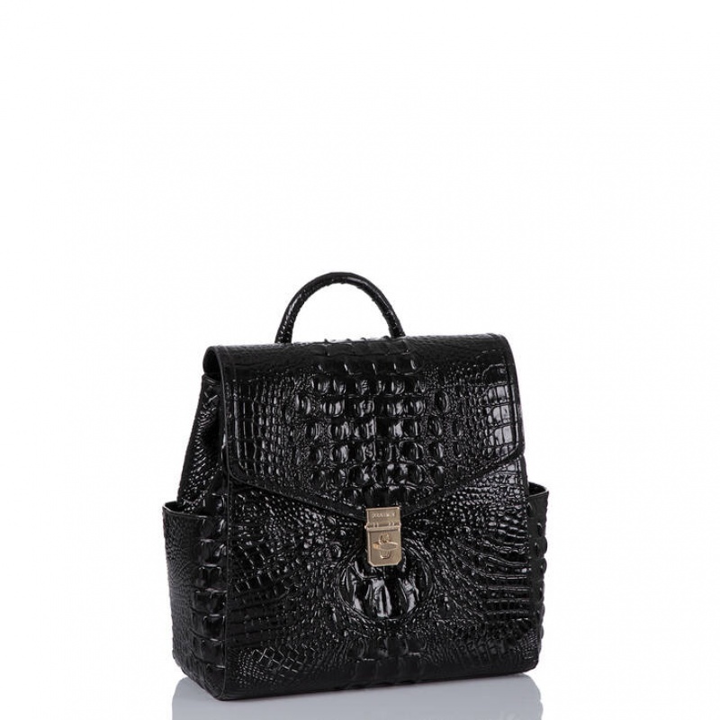 Black Women's Brahmin Liz Backpacks | 8615SYHQM