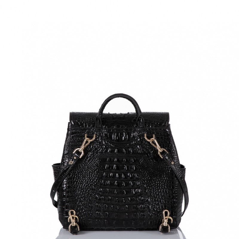 Black Women's Brahmin Liz Backpacks | 8615SYHQM