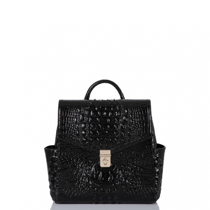 Black Women\'s Brahmin Liz Backpacks | 8615SYHQM