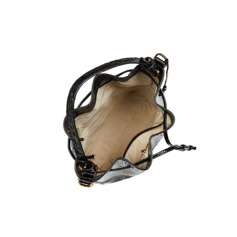 Black Women's Brahmin Marlowe Bucket Bags | 4159CVORA