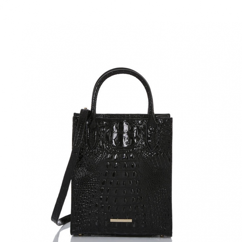 Black Women's Brahmin Moira Tote Bags | 0352WIVGL