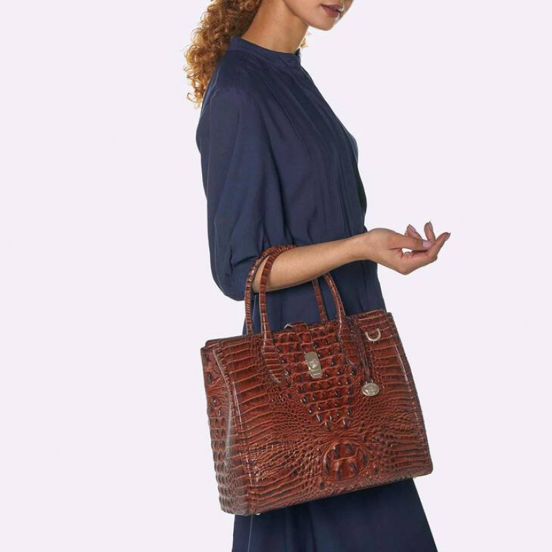 Black Women's Brahmin Nakita Satchel Bags | 5031GXDAB