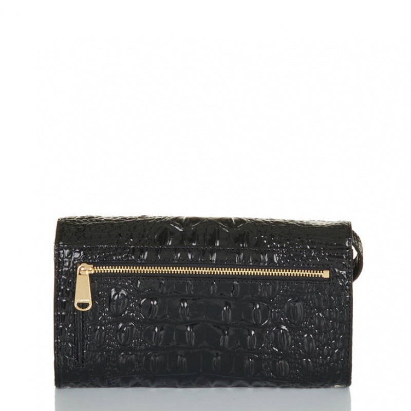 Black Women's Brahmin Polly Crossbody Bags | 1640LPXSH