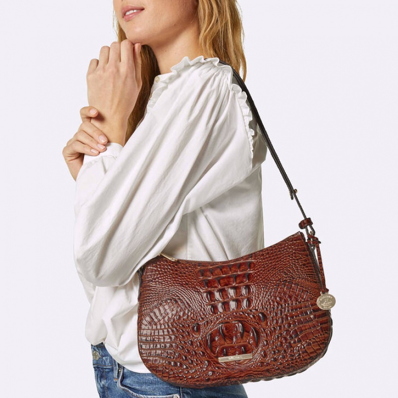 Black Women's Brahmin Shayna Crossbody Bags | 4879KWVFT