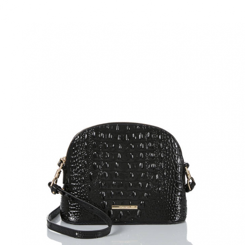 Black Women\'s Brahmin Small Georgina Crossbody Bags | 6437ANITD